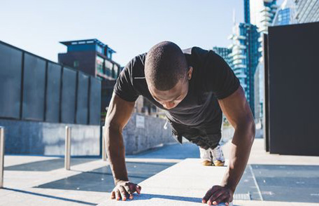 naturopathic healthcare man exercising