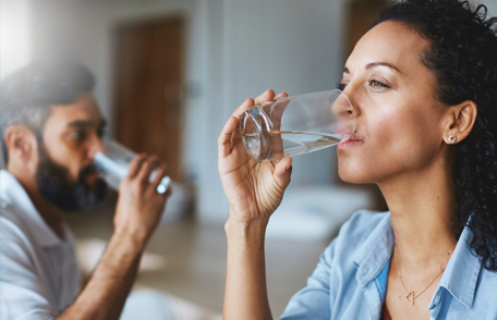 naturopathic healthcare woman drinking water